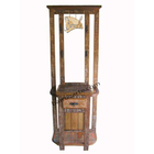 Chapeleira Rústica Harvard Em Madeira Demolição - Cód 1117