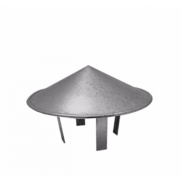 Chapéu Chinês Galvanizado Para Dutos De 30 Cm De Diâmetro Par
