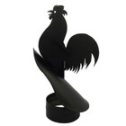 Chapéu Galo Giratório Preto De 180 Mm De Diâmetro