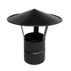 Chapéu Galvanizado com Pintura Eletrostático Preto 4 Polegadas Artmill