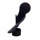 Chapéu Giratório Leme Preto De 200 Mm De Diâmetro