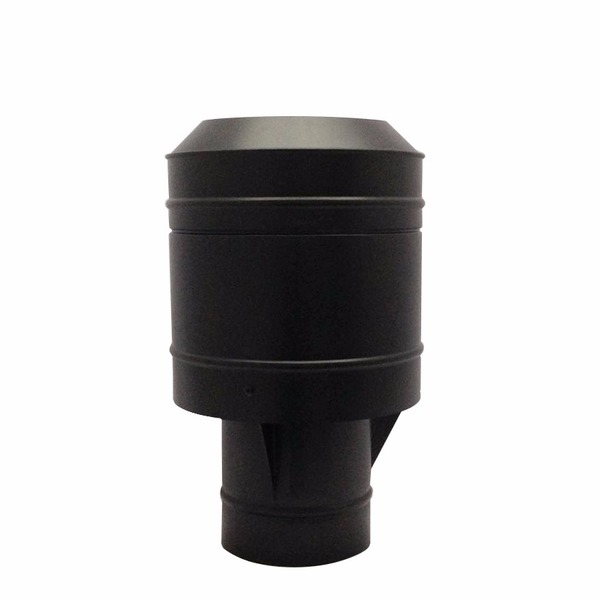 Chapéu Preto Tipo Canhão Sputinik Para Chaminé De 115 Mm De D