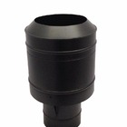 Chapéu Tipo Canhão Preto Sputinik Para Chaminé 230mm