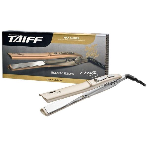 Chapinha/prancha Taiff Fox Ion 3 Dourado Bivolt