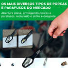 Chave Boca Fixa Aço 8 A 22mm Universal Cabeça Dupla Torx Pto