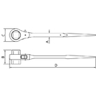 Chave Catraca Com Encaixe Quadrado 24x27 Mm Tramontina