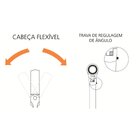 Chave Combinada Catraca Cabeça Flexível 17mm
