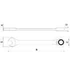 Chave Combinada Com Catraca 22 Mm Tramontina Pro