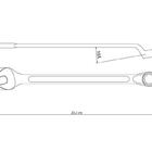 Chave Combinada Com Pescoco 11 16 Forjada Em Aco Especial Cro