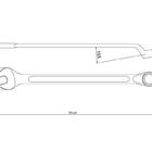 Chave Combinada Com Pescoco 14mm Forjada Em Aco Especial Crom