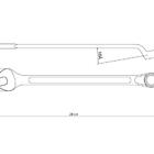 Chave Combinada Com Pescoco 22mm Forjada Em Aco Especial Crom