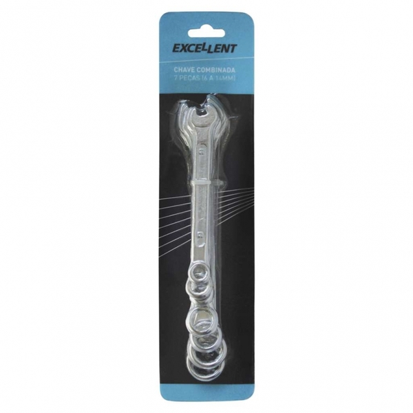 Chave Combinada Jg 6-14mm 07pcs Importada Blister