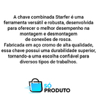 Chave Combinada Starfer Boca E Estrela Tamanho 13mm