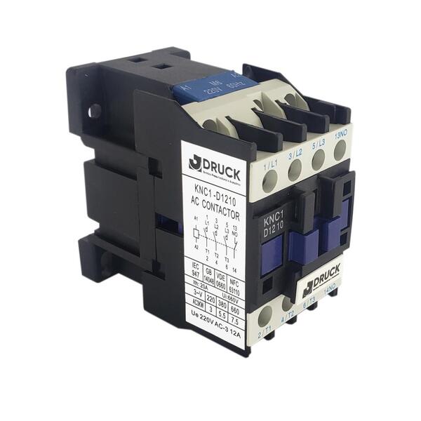 Chave Contatora Tripolar 12A KNC1-D1210 AC Contactor 3P + 1 N
