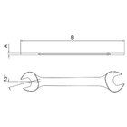 Chave De Boca Fixa 36x41 Mm