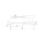 Chave De Fenda Canhão Em Aço Cromo Vanádio 9 Mm Tramontina Pro