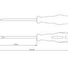 Chave De Fenda Ponta Chata 3 8x6 Haste Em Aco Especial Cabo I