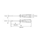 Chave De Fenda Ponta Chata Em Aço Cromo Vanádio 5x150 Mm (3/1