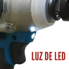 Chave De Impacto Eletrica Sem Fio 18v Com 2 Baterias Iwcha Im