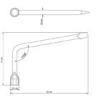 Chave De Roda Tipo L 21mm Corpo Forjado Em Aco Especial Tempe