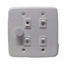 Chave Dimmer Rotativo 4x4 C/3 Lâmpadas E 1 Ventilador Rxf 127v