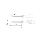 Chave Fenda Canhão Aço Cromo Vanádio 11/32" X 125mm Tramontin