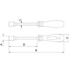 Chave Fenda Canhão Aço Cromo Vanádio 1/4"x125mm Tramontina Pro