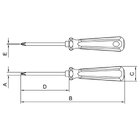 Chave Fenda Philips Cromo Vanádio 3x75mm (1/8x3" Yellow Cruza