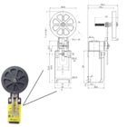 Chave Fim Curso Termoplástico Alavanca De Rolo Ação Rápida Ft