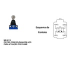 Chave Fim de Curso ME-8112 Pino C/ Roldana 1NA+1NF Corpo Metá