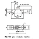 Chave Fim De Curso Mg2607 Pino Com Bucha Metálica P1 Parafuso