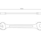 Chave Fixa 3/8x7/16" Tramontina Com Corpo Em Aço Especial Cro