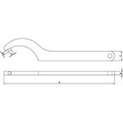 Chave Gancho Com Pino 25-28 Mm