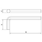 Chave Hexagonal Longa 3/16" Tramontina Pro