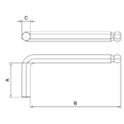 Chave Hexagonal Ponta Abaulada 2 Mm Tramontina