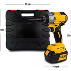 Chave Impacto Parafusadeira Elétrica 48v 2 Baterias Bivolt Pr
