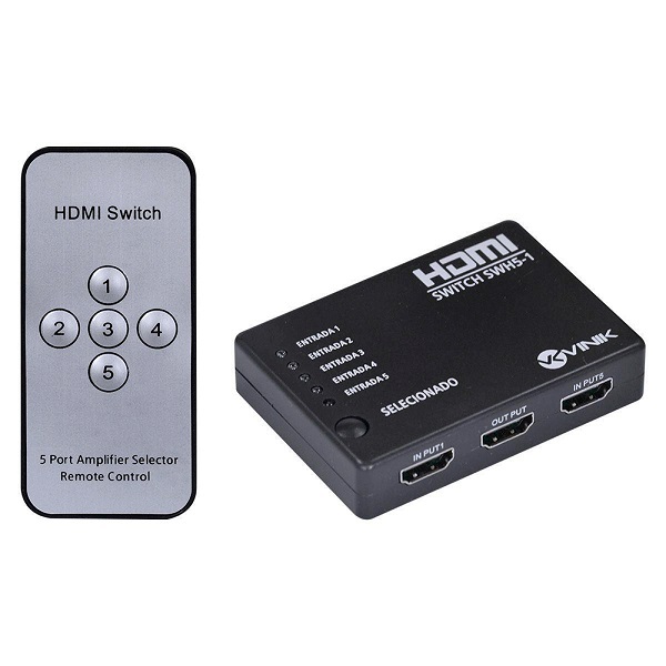 Chaveador Md9 Hdmi Switch 5x1 V1.4 7265