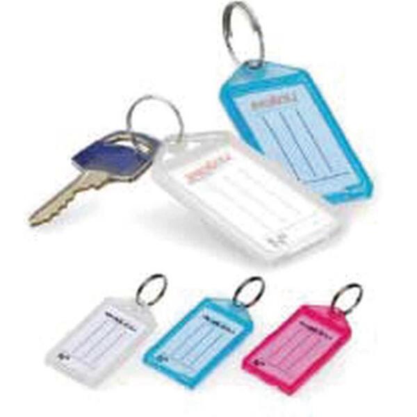 Chaveiro Organizador Plast Etiquetas Cores Waleu 100un