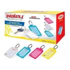 Chaveiro Organizador Plast Etiquetas Cores Waleu 100un