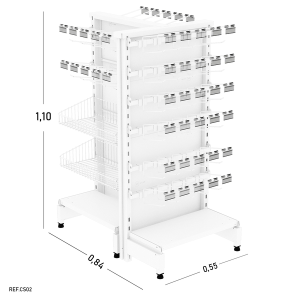 Check Stand Amapa 0,55 X 1,10 X 0,84 (branco)
