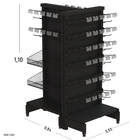 Check Stand Amapá Premium Preto 1,10 X 0,84 X 0,56 Mts