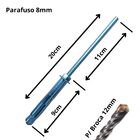 Chumbador Telhado Caibro Estrutura 20cm Broca 12mm Com 10 Pç