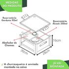 Churrasqueira A Álcool Rechaud Chapa Bifeteira Portátil