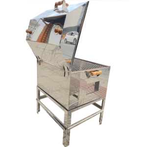 Churrasqueira A Bafo 25kg A Carvão Inox Profissional Grande Gif10 ...