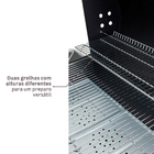 Churrasqueira a Bafo Carvão 101x125,5cm Talos Naterial