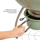 Churrasqueira a Bafo Carvão com Rodas 106x66cm Phoenix Beta Naterial