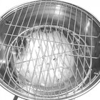 Churrasqueira a Bafo em Inox Silver com Tampa, Grelha e Rodas