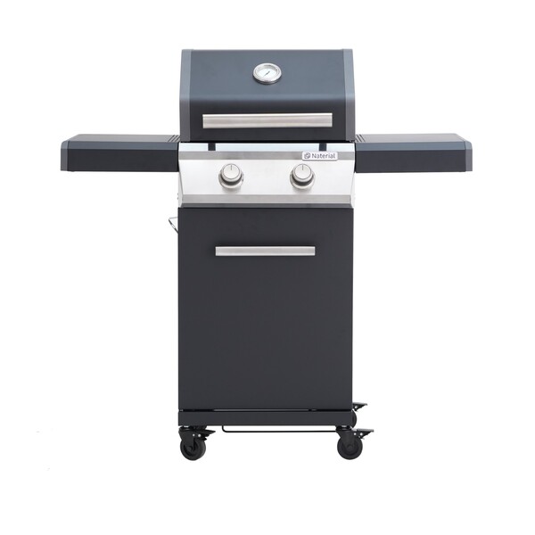 Churrasqueira a Bafo Gás com 2 Queimadores 117x115cm Kenton Naterial