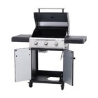 Churrasqueira a Bafo Gás com 3 Queimadores 117x128cm Kenton Naterial