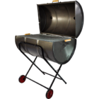 Churrasqueira A Bafo Grill Tambor Grande 200 Litros C/ Rodas